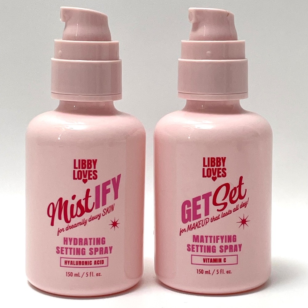 Libby Loves Mistify Get Set Hydrating Mattifying Setting Spray Makeup‎ Bundle
